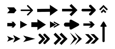 简约箭头图标方向矢量素材卡通创意复合型箭头下载 - 觅知网