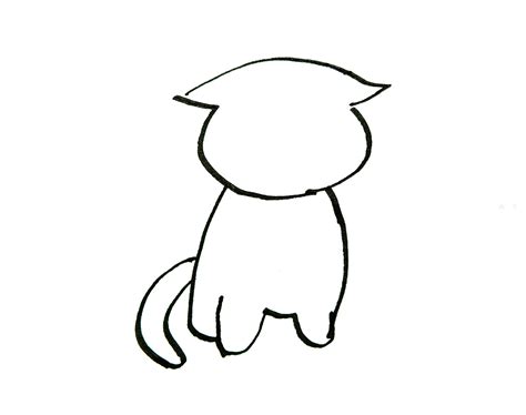 9种猫咪的画法简笔画教程 不同的猫咪姿势和表情怎么画 画法[ 图片/9P ] - 才艺君