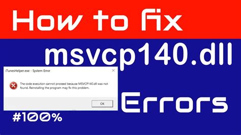 How to Fix All .DLL file Missing Error in Windows PC (windows 10/8.1/7 ...