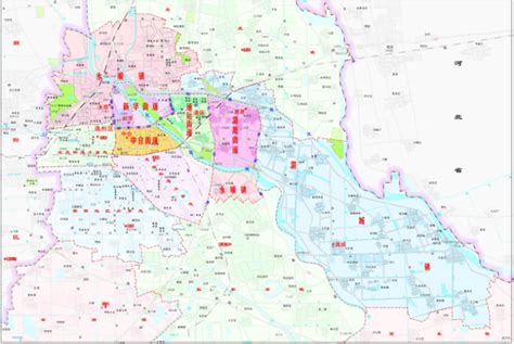 2015年北京教育地图：通州区学区划分_小升初-通州_北京奥数网