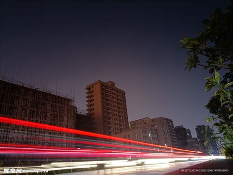 4K实拍车水马龙的城市夜间交通视频特效素材-千库网