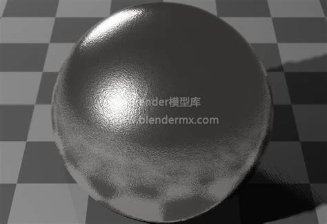 blender白银金属材质球纹理贴图下载-Blender模型库