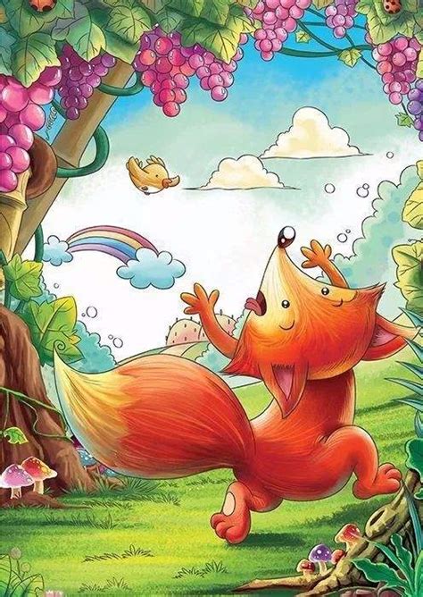 狐狸和葡萄插画图片下载-正版图片400267981-摄图网