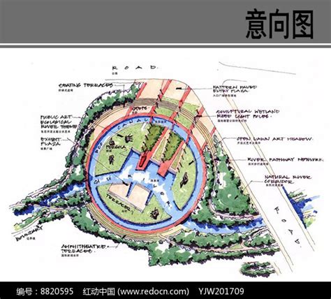 湿地公园节点设计SU模型 景观场景SU模型