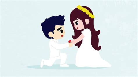 浪漫婚礼新人插画素材图片免费下载-千库网