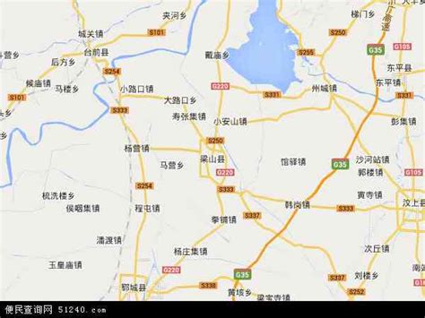 梁山地图图片