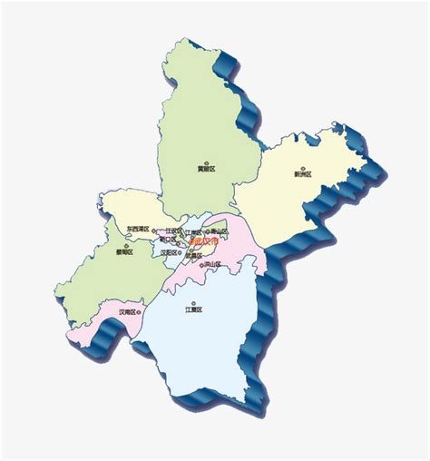 2022年版标准地图发布！来看武汉各区最新、最全地图→_要闻_新闻中心_长江网_cjn.cn