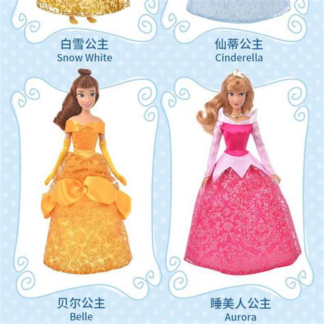 迪士尼 现代迪士尼经典公主白雪公主娃娃新款玩偶娃娃玩具-玩具-2021美间（软装设计采购助手）