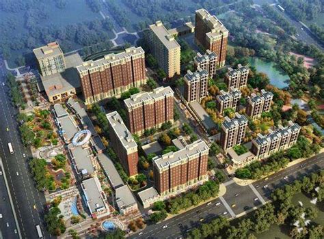 小区住宅多层建筑效果图PSD素材免费下载_红动中国