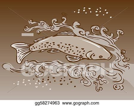 Stock Illustration - Speckled trout swimming underwater. Clip Art ...