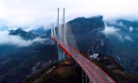 世界第一高桥--北盘江大桥（在云端中行走的桥） - 必经地旅游网
