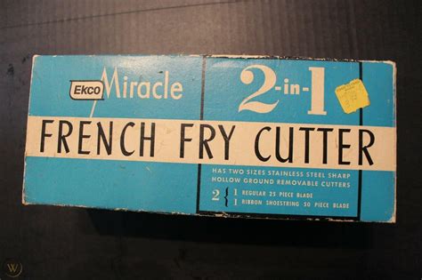 Vintage EKCO Miracle No. T-10 French Fry Cutter Complete Very Nice 12 ...