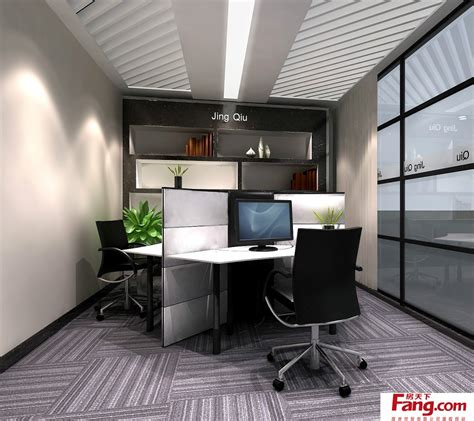 78平方小户型办公室装修设计效果图_岚禾工装设计