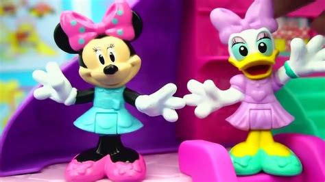 国外优秀迪士尼玩具：米妮和黛西逛大商场，米奇妙妙屋过家家玩具_腾讯视频