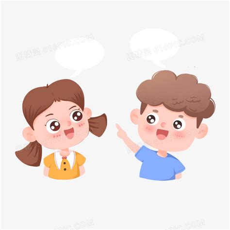 小女孩和小男孩图片