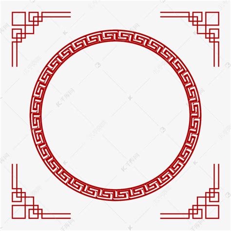中国风回形纹边框素材图片免费下载-千库网