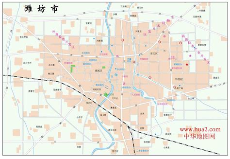 潍坊市市区地图|潍坊市市区地图全图高清版大图片|旅途风景图片网|www.visacits.com