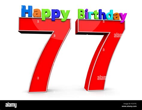 Happy birthday 77th celebration gold balloons Vector Image