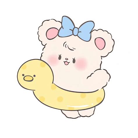 小熊甜美女生头像