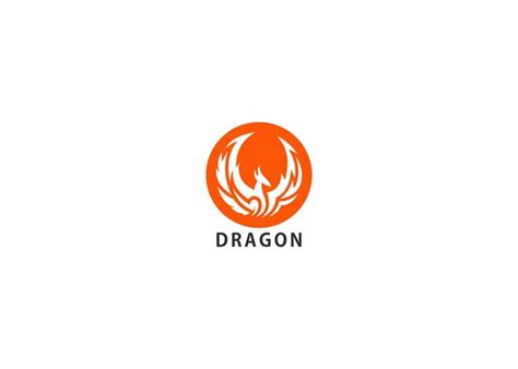 Modelo de design de logotipo de dragão | Vetor Premium