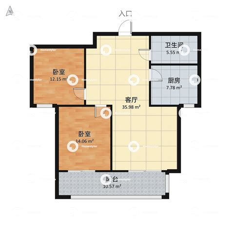 远大·幸福里B，远大·幸福里3室2厅1卫1厨约108.00平米户型图，朝南朝向 - 无为安居客