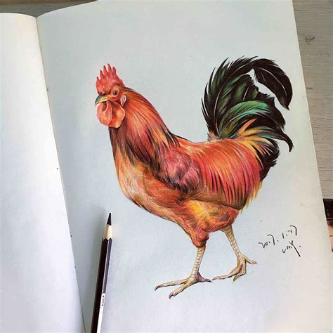 《鸡年——画鸡》|纯艺术|其他艺创|零柒肆 - 原创作品 - 站酷 (ZCOOL)
