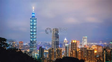 台北101大楼夜景高清图片下载-正版图片501274402-摄图网