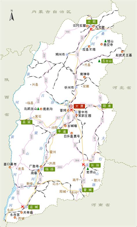山西省旅游地图，值得收藏！-搜狐大视野-搜狐新闻