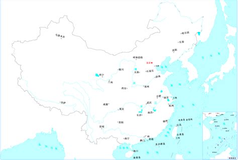 中国省会图图片