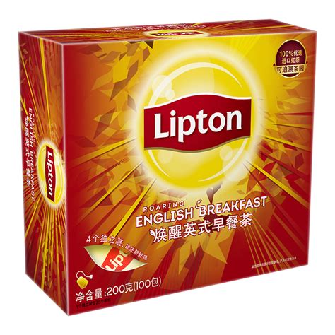 立顿Lipton红茶叶奶茶原料黄牌精选经典办公室下午茶袋泡茶包2g*100包-商品详情-菜管家