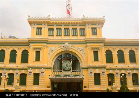 越南胡志明市中央邮局高清图片下载-正版图片501050670-摄图网