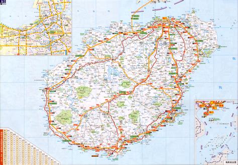 海南省交通地图全图_交通地图库_地图窝