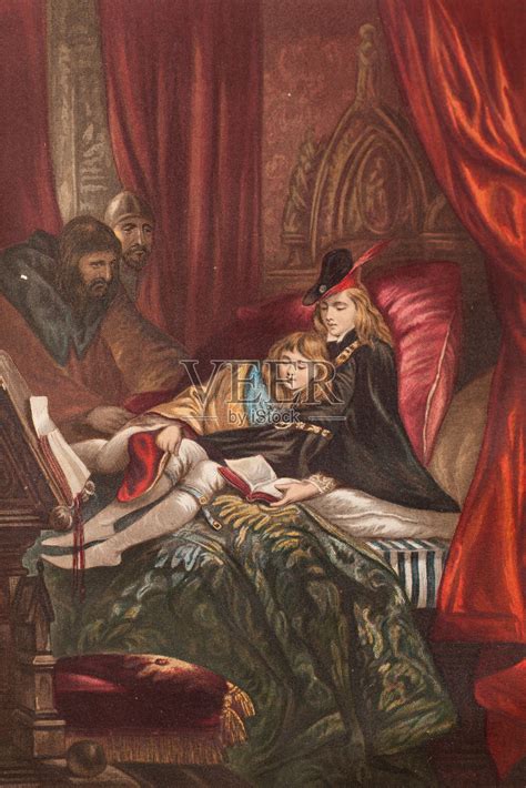 国王理查三世，莎士比亚戏剧的插图。插画图片素材_ID:155790907-Veer图库