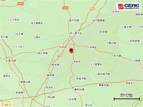 吉林松原市长岭县发生3.3级地震_手机新浪网