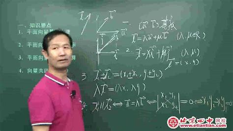 高一数学 视频03平面向量基本定理及坐标运算
