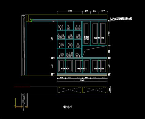 原创橱柜设计施工图，橱柜CAD设计图纸下载 - 易图网