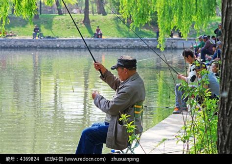 钓鱼的老人高清图片下载_红动网