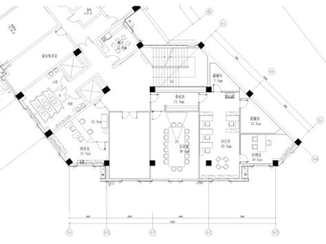 [上海]崇明200㎡现代办公室室内装修施工图-办公空间装修-筑龙室内设计论坛