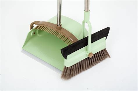 不锈钢杆扫把簸箕套装 家居扫帚 塑料清洁软毛组合扫把笤帚畚箕-阿里巴巴