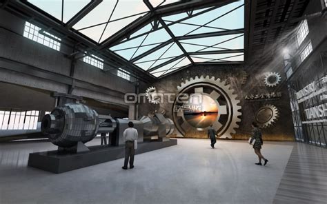 天水工业博物馆展台搭建效果图案例欣赏-欧马腾展台设计公司