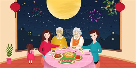 一家人新年吃团圆饭开心自拍高清图片下载-正版图片500811038-摄图网