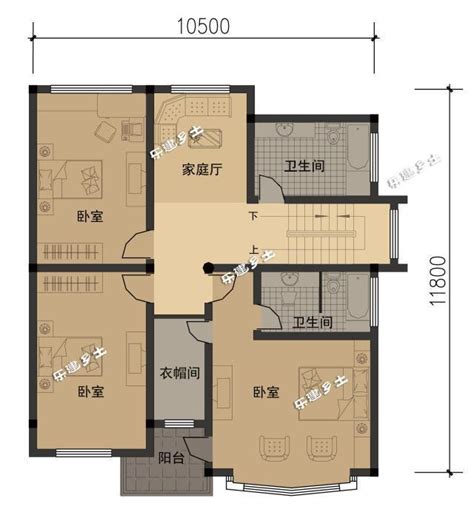 农村10x12米三层自建房设计图给你备好了，是土豪的点进来_盖房知识_图纸之家
