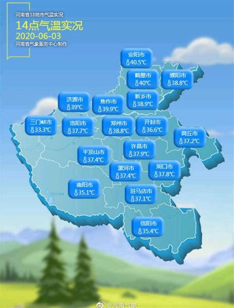 河南安阳首先突破40℃ ！郑州持续“飘红”！省内最“凉快”的地儿是哪儿？-大河新闻