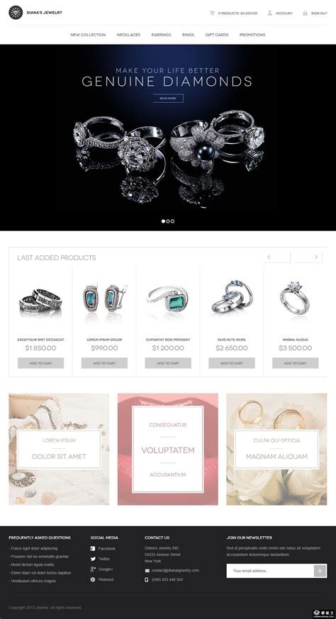 银饰珠宝饰品电商首页设计|网页|电商|llzs920126 - 原创作品 - 站酷 (ZCOOL)