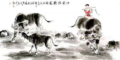 赞美牛的七言绝句,描写牛的诗词,关于牛的诗句大全_大山谷图库
