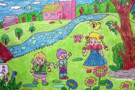 关于春天的儿童画作品_快乐涂鸦_巧巧手幼儿手工网
