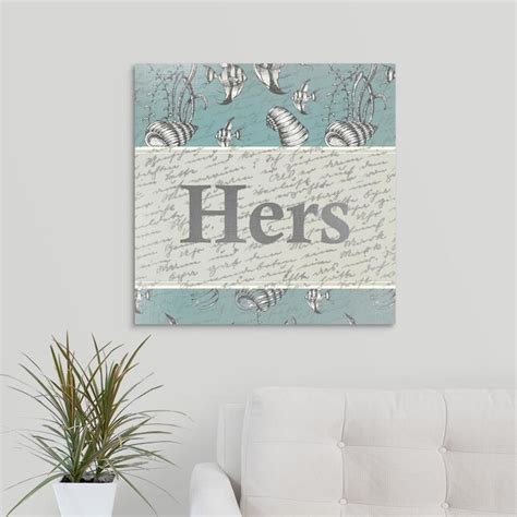 GreatBigCanvas Floral Hers by Kimberly Allen C 24-in H x 24-in W ...