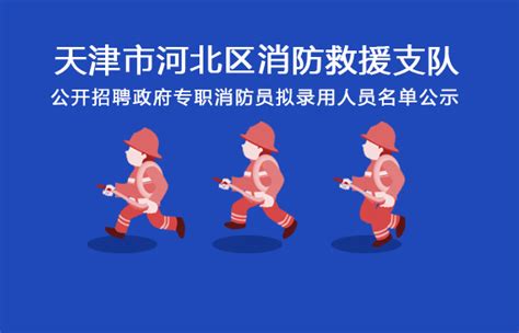 天津市河北区消防救援支队公开招聘政府专职消防员拟录用人员名单公示