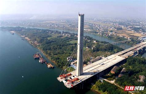 湘潭杨梅洲大桥有望2024年9月底竣工通车_湘潭_湖南频道_红网