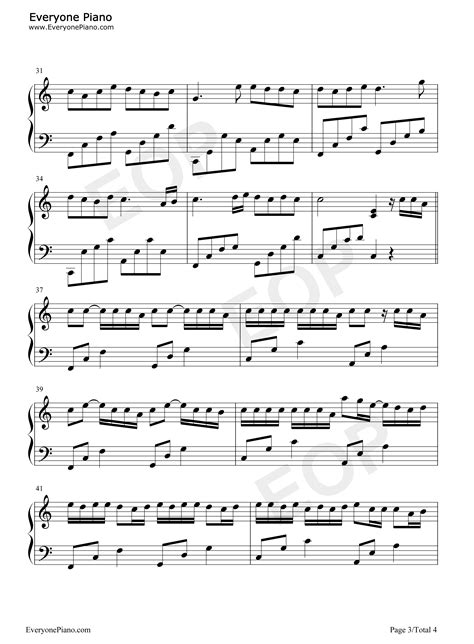 情书不包邮-后弦五线谱预览3-钢琴谱文件（五线谱、双手简谱、数字谱、Midi、PDF）免费下载